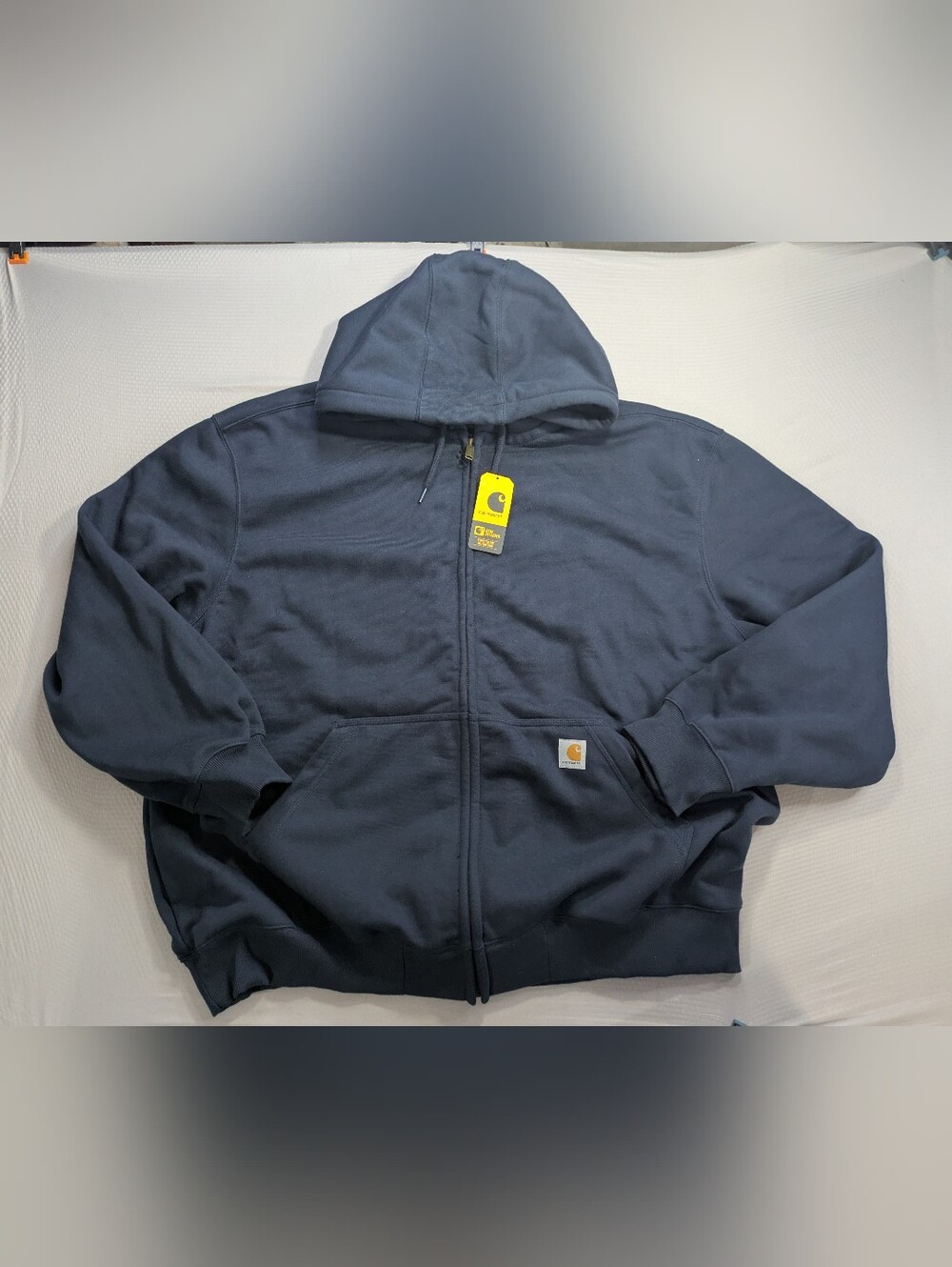 Carhartt Rain Defender Paxton Heavyweight Loose Fit Full Zip Hoodie 4XL Navy